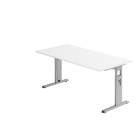 Schreibtisch C-Fuß 160x80cm Weiß/