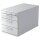 HAMMERBACHER Solid Rollcontainer weiß 4 Auszüge 42,8 x 80,0 x 51,2 cm