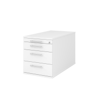 Rollcontainer 80cm,3Schub,Schloss RE Wei gallery