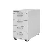 Standcontainer 80cm,4Schub,Schloss CE Grau