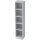 Hammerbacher Regal - schmal, 5OH, 40,6 cm breit, Sockelblende, Weiß