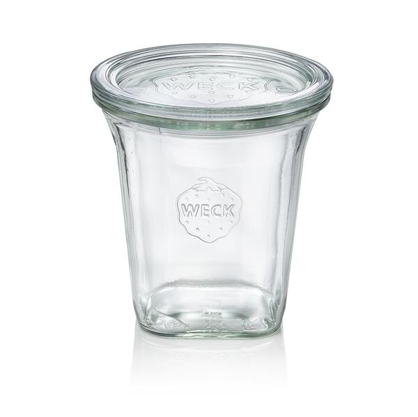 Quadroglas mit Deckel Weck, 545 ml, Set á 6 Stück, Glas