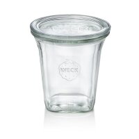 Quadroglas mit Deckel Weck, 545 ml, Set á 6...