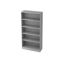Regal breit 5OH, Sockelblende Grau