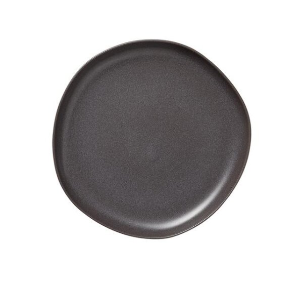 Teller, flach, Ø 28 cm, Set á 6 Stück, stone gray, Steinzeug