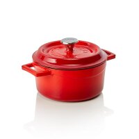 Cocotte LAVA, Ø 16,5 cm, rot, Gusseisen emailliert