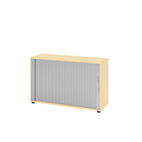 Rollladenschr.hor. 2OH 120cm RE Ahorn/Silber