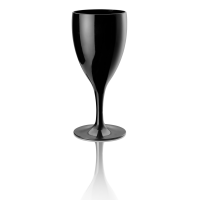 Weinglas, 310 ml, Füllstrich 210 ml, schwarz,...