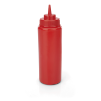 Quetschflasche, Ø 8 cm,  0,95 ltr., rot,
