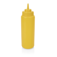 Quetschflasche, Ø 8 cm, 0,95 ltr., gelb,