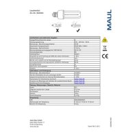 MAUL MAULoffice LED-Schreibtischlampe silber 9,5 W