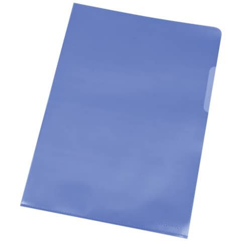 Sichthülle - A4, 120 mym, genarbt blau, 100 Stück