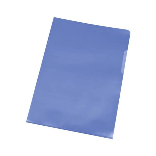 Sichthülle - A4, 120 mym, genarbt blau, 100 Stück