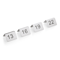 Tischnummernschild Set, 12-teilig, 13-24,