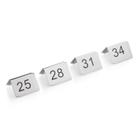 Tischnummernschild Set, 12-teilig, 25-36,