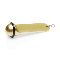 Schlüsselanhänger, 11 cm, goldfarben,