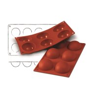 SILIKON-BACKFORMEN HALBKUGELN, 6 x 80 ml VE 1