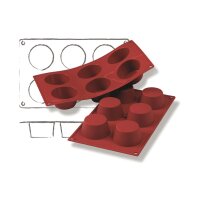 SILIKON-BACKFORMEN MUFFIN, 6 x 100 ml VE 1