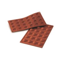 SILIKON-BACKFORMEN HALBKUGELN MINI, 24 x 10 ml VE 1