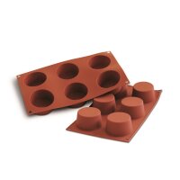 SILIKON-BACKFORMEN MUFFIN MEDIUM, 6 x 119 ml