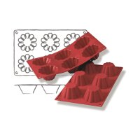 SILIKON-BACKFORMEN BRIOCHE, 6 x 110 ml VE 1