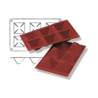 SILIKON-BACKFORMEN PYRAMIDE, 6 x 90 ml VE 1