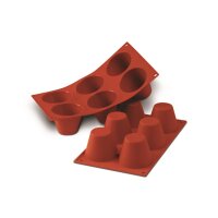 SILIKON-BACKFORMEN MUFFIN GROSS, 6 x 165 ml VE 1