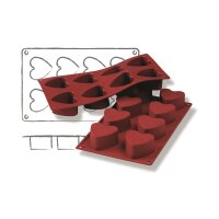 SILIKON-BACKFORMEN HERZ, 8 x 90 m VE 1