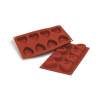 SILIKON-BACKFORMEN HERZ “PASSION”, 8 x 72 ml...