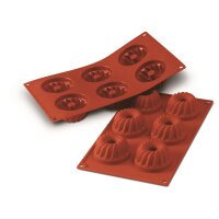 SILIKON-BACKFORMEN GUGELHUPF, 6 x 100 ml VE 1