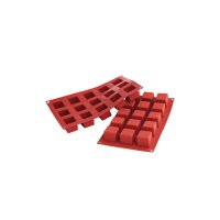 SILIKON-BACKFORMEN KUBUS, 15 x 42 ml VE 1