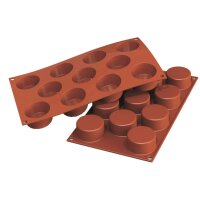 SILIKON-BACKFORMEN ZYLINDER MINI, 11 x 55 ml VE 1