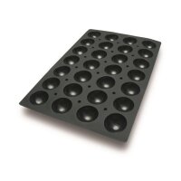 SILIKON-BACKFORMEN 400 x 600 - HALBKUGEL, 28 x 90 ml VE 1