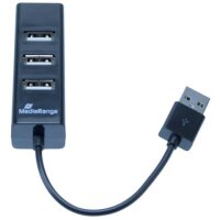 USB-Hub 2.0 1:4 schwarz MEDIARANGE MRCS5 gallery
