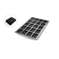 SILIKON-BACKFORMEN 400 x 600 - WAFFEL, 20 x 113 ml VE 1