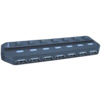 USB-Hub 2.0 1:7 schwarz MEDIARANGE MRCS5 gallery