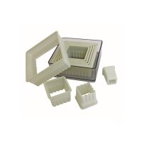 AUSSTECHERSATZ 9-TEILIG, NYLON, QUADRAT, GEZACKT,  VE 1 Set