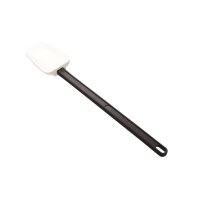 STIELSCHABER LÖFFELFÖRMIG SILIKON  - WEISS / SCHWARZ HITZEBESTÄNDIG , 450 mm VE 1