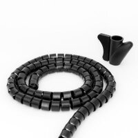 MediaRange Cable bundle tube Ø 20mm, 2.5m, black