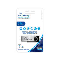 MediaRange USB-Stick schwarz, silber 4 GB