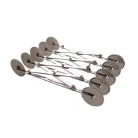 TEIGSCHNEIDER „RUCK-ZUCK“, 5 Rädchen glatt und gezackt / 5 wheels plain and serrated VE 1
