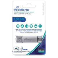 USB Stick, 128 GB, silber MEDIARANGE MR9 gallery