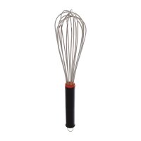 SCHNEEBESEN - PP GRIFF SCHWARZ - 24 DRÄHTE 1,6 MM EDELSTAHL, 300 mm VE 1