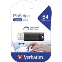 USB Stick 3.0 PinStripe - 64 GB, schwarz