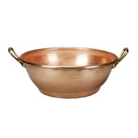 SIRUP-SCHÜSSELN KUPFER MUT 2 GRIFFEN, 10,0 l VE 1