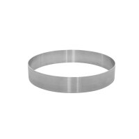 TORTENRINGE EDELSTAHL OHNE BORDE, 260 x 45 mm
