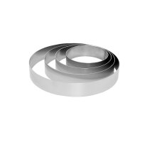 Tortenring-Set, 4-teilig, Höhe: 60 mm Tortenring-Set Aluminium 4-teilig