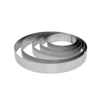 Tortenring-Set, 5-teilig, Höhe: 60 mm Tortenring-Set Aluminium 5-teilig