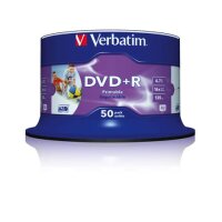 DVD+R - 4.7GB/120Min, 16-fach/Spindel, Packung mit 50...