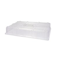 TORTENHAUBE / ABDECKHAUBE - RECHTECKIG - PET TRANSPARENT, 620  x 425 x 105 mm VE 1